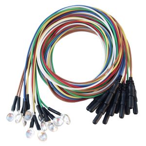 Technomed Silver Cup EEG Electrodes - 12 pack multi-color