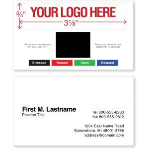Business Stress Cards - 2 sided - Full color - Heavy card stock